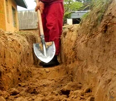 Копка траншей Шаховская