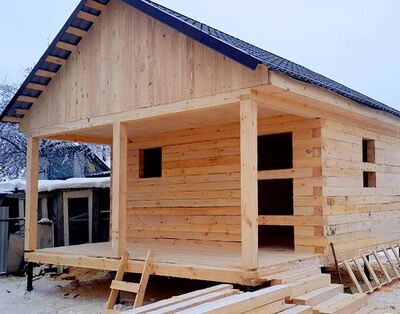 Бани из строганого бруса Шаховская цена под ключ