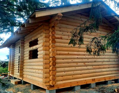 сруб из оцилиндрованного бревна Шаховской район цена под ключ