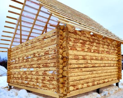 Сруб дома Шаховская