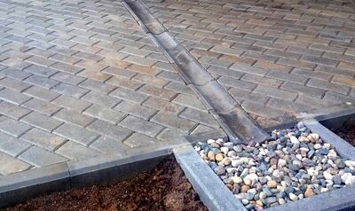 Отмостка из тротуарной плитки Шаховская цена под ключ