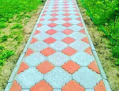 садовая дорожка из тротуарной плитки Шаховская цена под ключ