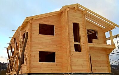 срубы из клееного бруса цена Шаховская под ключ