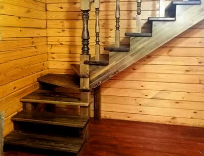 Деревянные лестницы Шаховская цена под ключ