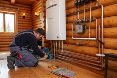 Монтаж частного отополнеия дачи