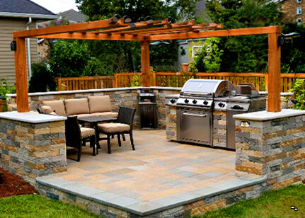 Строительство мангальной площадки и зоны барбекю