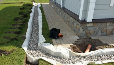 Водоотведение ливневых и грунтовых вод с земельного участка Шаховская