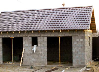 Строительство гаража Шаховская цена под ключ