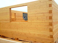 Коробка дома из струганного бруса