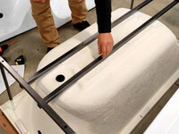 Монтаж ванной