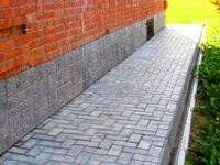 Отмостка из брусчатки