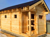 Баня из бруса малая