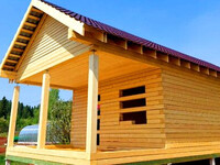 Коробка дома из бруса