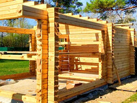 Баня из бруса средняя