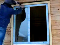 Установка пластиковых окон в деревянном доме
