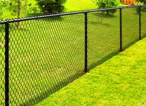 Забор из сетки рабицы