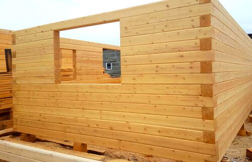 Коробка дома из струганного бруса