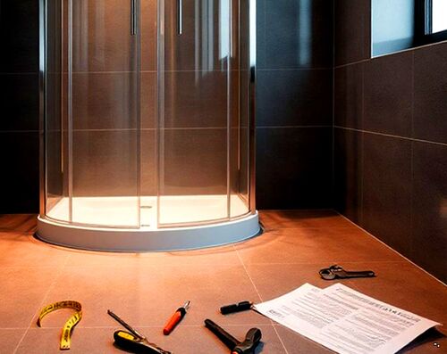 Монтаж душевой кабины