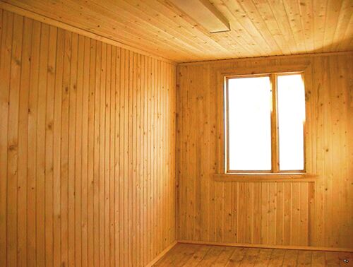 Отделка комнаты вагонкой