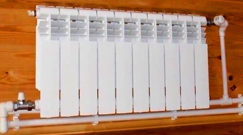 Установка радиатора отопления