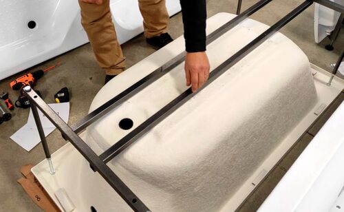 Монтаж ванной