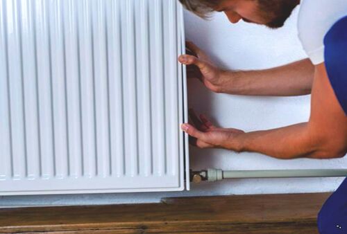 Монтаж радиатора