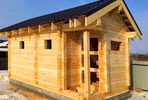 Баня из бруса малая