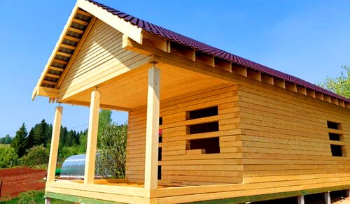 Коробка дома из бруса