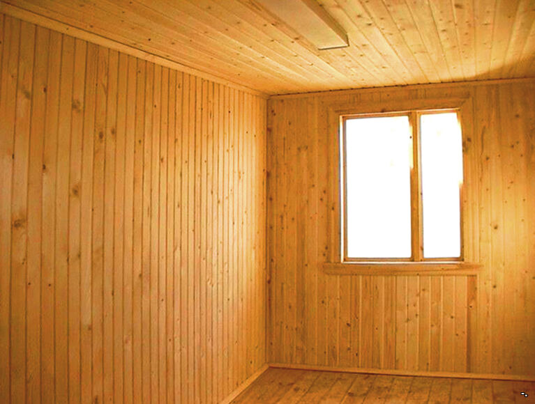 Отделка комнаты вагонкой