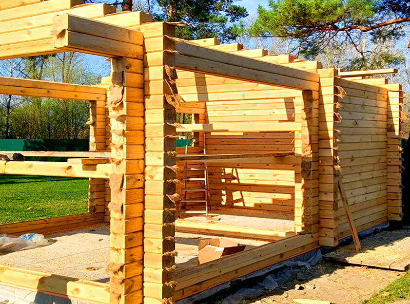 Баня из бруса средняя