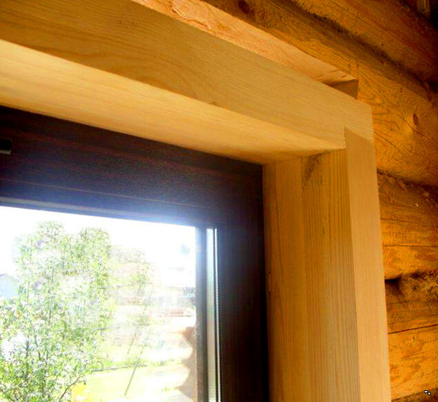 Обсадная коробка в срубе