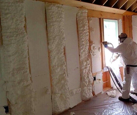 Утепление стен дома ППУ