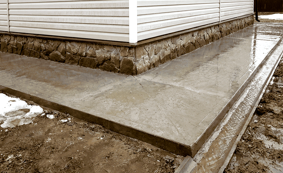 Строительство отмостки