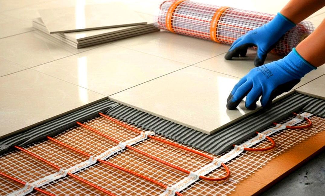 Монтаж тёплого пола