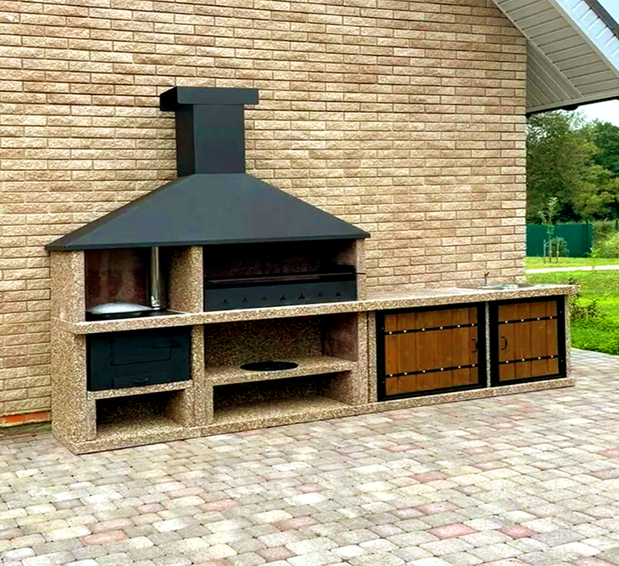 Зона барбекю - мангальная площадка