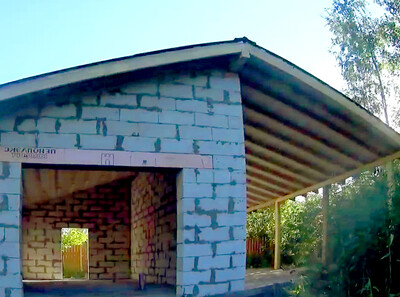 Строительство гаража пристройки хозблока Лотошинский район под ключ