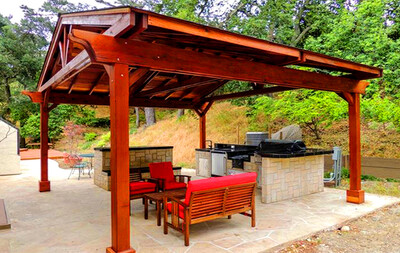 Зона барбекю мангальная площадка Лотошино цена под ключ