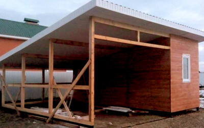 Строительство гаража пристройки хозблока Лотошино цена под ключ