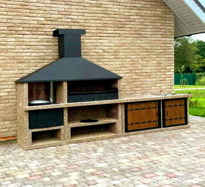 Зона барбекю мангальная площадка Лотошино