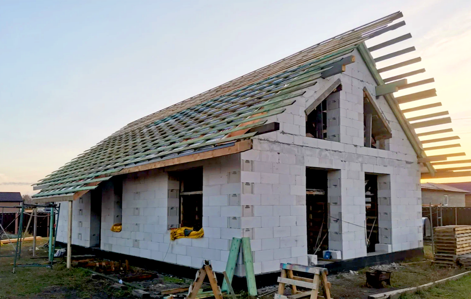 Строительство домов из газобетона