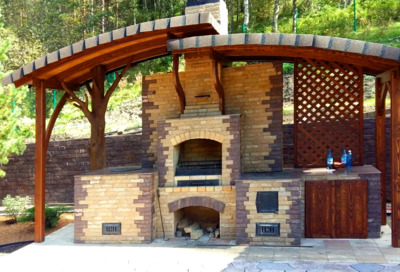 Строительство зоны барбекю Волоколамск