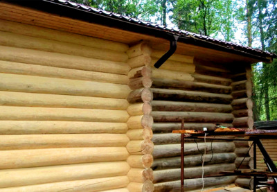 Шлифовка и покраска деревянного дома Волоколамск